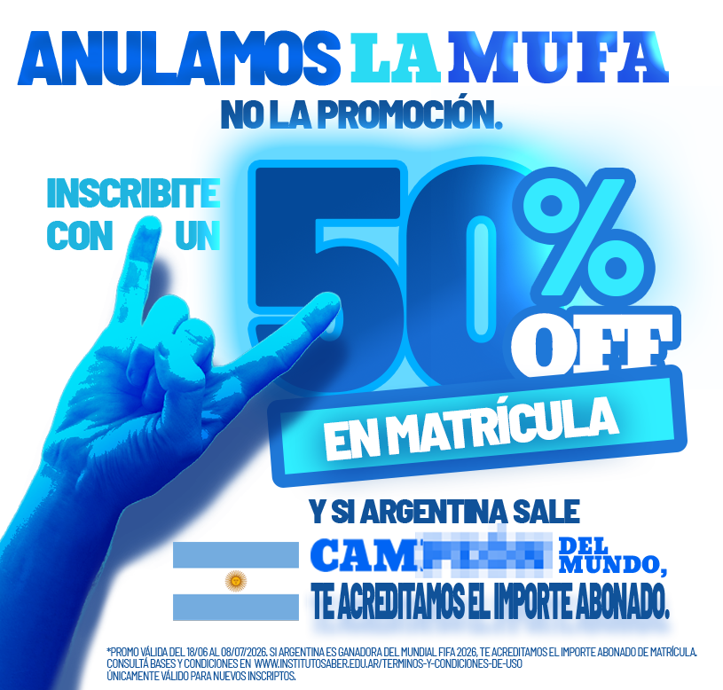 Instituto SABER, Inscripciones abiertas Instituto-SABER-Promo-Junio 50 %