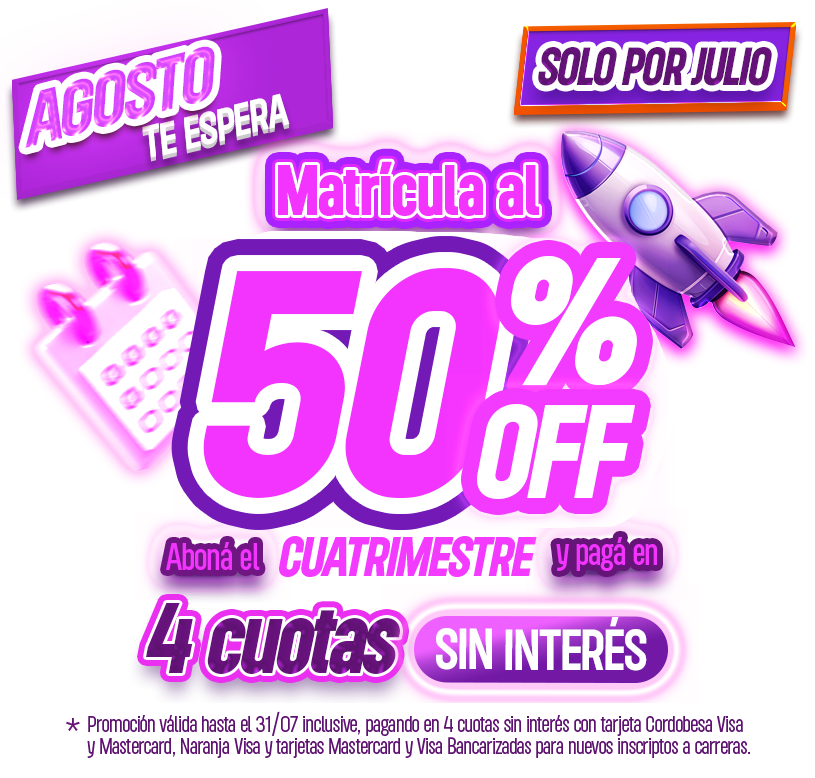 Instituto SABER, Inscripciones abiertas Instituto-SABER-Promo-Julio 50 %